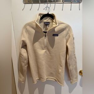 Patagonia women’s Beige Zip-Up Sweater